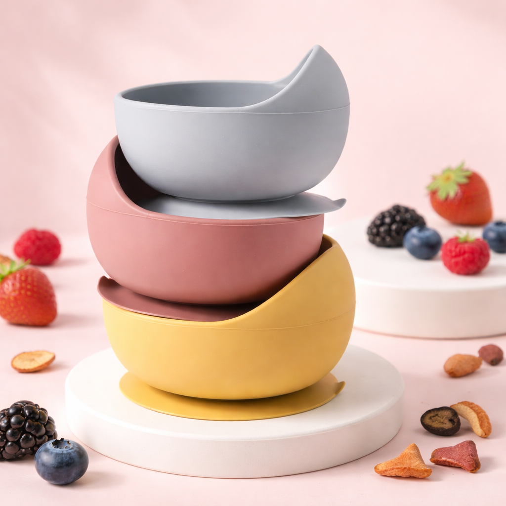 CrescentNest Silicone Feeding Set | 8 Piece